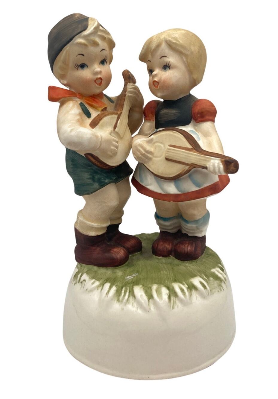 VTG Hummel Like Rotating Base Musical Kids Playing Instruments Figures Works